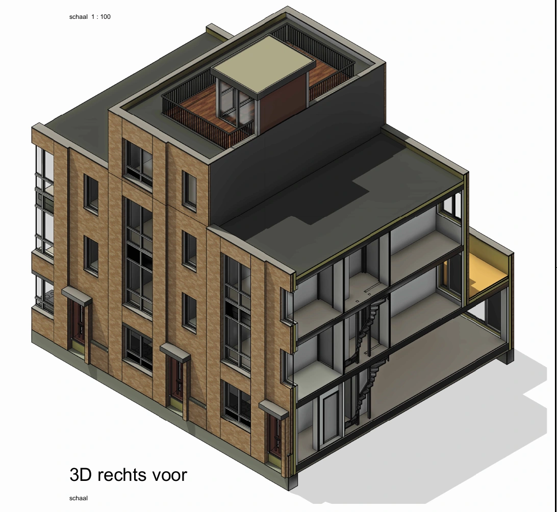 Dakopbouw aan de Nieuwe Osdorpergracht